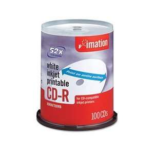  IMN17334 imation® DISC,CDR,52X,100SP,WHT Electronics