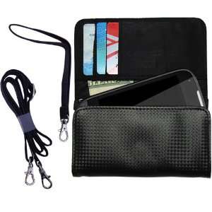 Black Purse Hand Bag Case for the Samsung SPH M930 with both a hand 