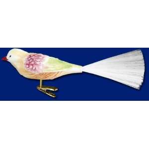  Glistening Royal Songbird Clip on Bird Ornament