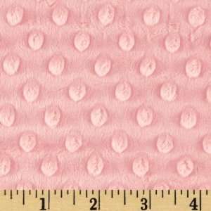  60 Wide Minky Cuddle Dimple Dot Blush Fabric By The Yard 