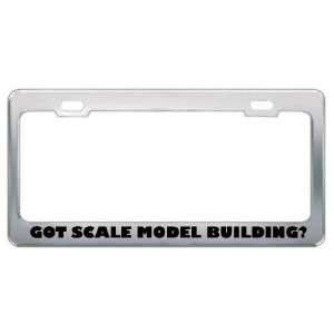 Got Scale Model Building? Hobby Hobbies Metal License Plate Frame 