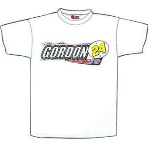 Jeff Gordon Name/Number White One Sided Tee  Sports 