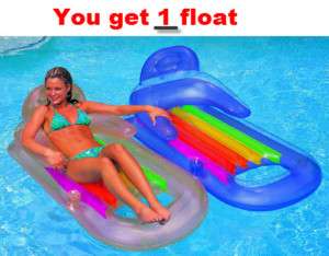 INFLATABLE SWIMMING POOL LAZY FLOATING RAFT FLOAT CHAIR  