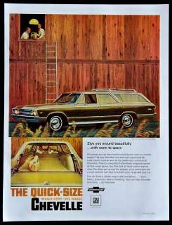 1967 Chevrolet Chevelle Station Wagon Car Magazine Ad  