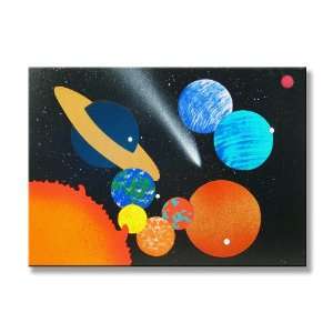    Wooden Puzzle Outer Space Planet Solar System Toys & Games