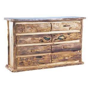  Aspen Mountain 8 Drawer Log Dresser