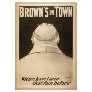    Historic Theater Poster (M), Browns in town