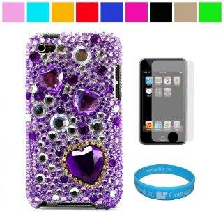 Two Piece Rhinestone Design Protective Cover Case for Apple iPod Touch 