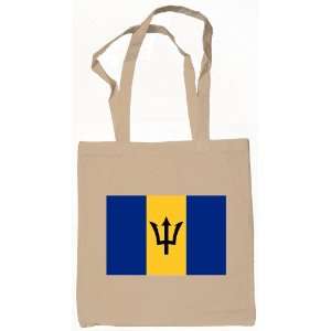 Barbados Flag Tote Bag Natural