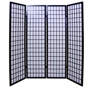 New Folding 4 Panel Room Divider Partition Screen Oriental Nature 