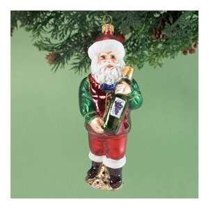  Possible Dreams Sommelier Santa Glass Ornament