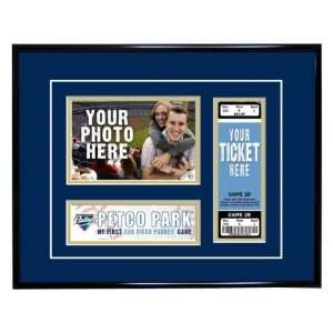 San Diego Padres First Game Ticket Frame   San Diego Padres  