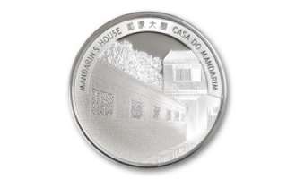 2010 Macau lunar Tiger 1 Oz Silver Colored Proof Coin 6000 Mintage 