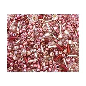    TOHO Hime Pink Seed Bead Mix Seed Beads Arts, Crafts & Sewing
