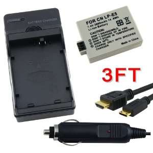   Battery Pack with Charger for Canon LP E5 Digital Rebel T1i, XS & XSi
