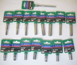 16 Pc GM Goodwrench 1/4 Dr. Socket Set w Extension Bar  