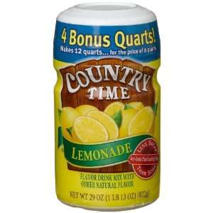 Country Time Lemonade Sugar Sweetened, 30 oz  Grocery 