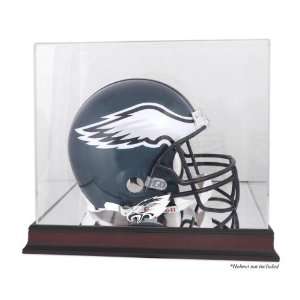  Philadelphia Eagles Mahogany Helmet Logo Display Case and 