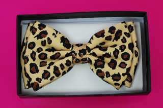 Mens Unisex Leopard Tuxedo Dress Bowtie Brand New #2  