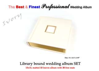 Venice Professional wedding album (10x10, 15L, Ivory)  