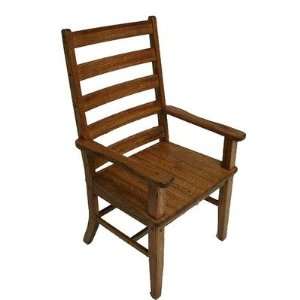  Lumberjack Arm Chair Finish Red Mahogany Furniture 