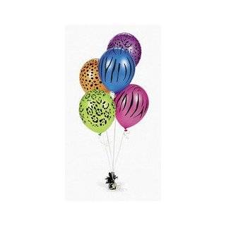 50 Animal Print Balloons   Tiger, Cheetah, Leapord, Zebra  Toys 