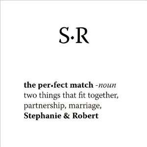  The Perfect Match Personalized Dictionary Favor and Gift 