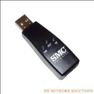  SMC COMPACT USB 10/100MNPS FAST EHTERNET ADAPTER P/N 