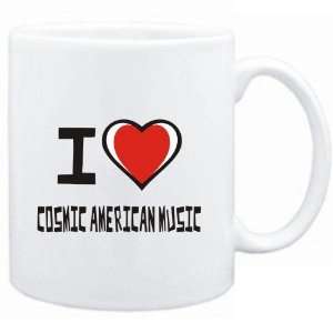    Mug White I love Cosmic American Music  Music