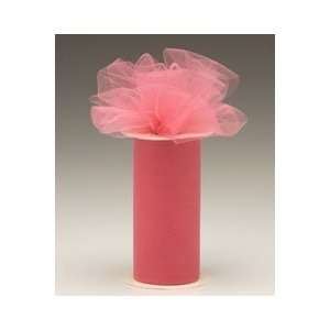  Wedding Tulle Roll CORAL Great Price 6in x 75ft (25 yards 