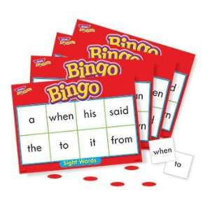  Bingo Sight Words Ages 5 & Up