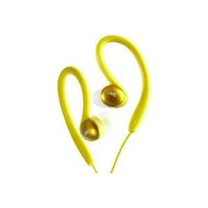  JVC HAEBX5Y Inner Ear Sports Clip Headphones (Yellow 