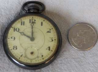 L601 ANTIQUE NEW HAVEN OPEN FACE POCKET WATCH COMPENSATED  