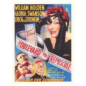 Sunset Boulevard Movie Poster, 11 x 15.5 (1950) 