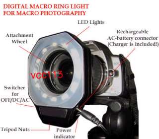 MACRO RING LIGHT FLASH FOR CANON POWERSHOT S2 S3 S5 IS  