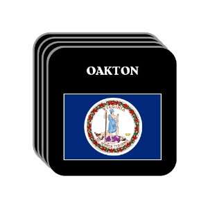 US State Flag   OAKTON, Virginia (VA) Set of 4 Mini Mousepad Coasters