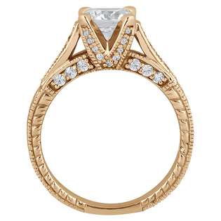   Style Diamond Engagement Ring Setting 14k Rose Gold (0.40ct)  Allurez