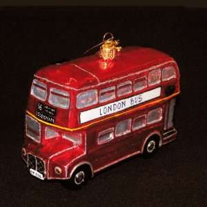  3.75 Polonaise Red Double Decker London Bus Glass 