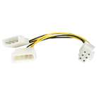 StarTech 6in LP4 to 6 Pin PCI Express Video Card Power Cable 