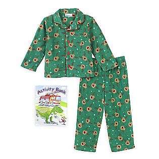 Toddler Boys Holiday Coat Pajamas with Activity Book  St. Eve Baby 