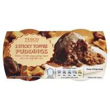 Tesco 2 Sticky Toffee Puddings 2X130g   Groceries   Tesco Groceries