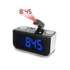   AM/FM Projection Alarm Clock Radio with Jumbo 1.8 Blue LED Display