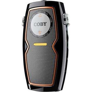 Coby Black Pocket Am Fm Radio Speaker 3.5mm Headphone Jack at  