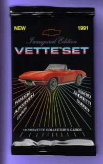 1991 Corvette Vette Set Trading Card Pack Fresh Fr Box  