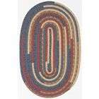 Super Area Rugs 22 x 34 Oval Braided Rug Easy Clean Area Rug Carpet 