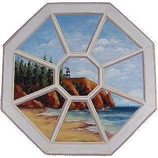   with Lighthouse Decorative Faux Window Scene  Stupell Industries