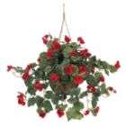 Nearly Natural Begonia Hanging Basket