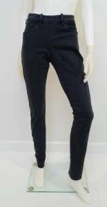 NWT Acne Skin Basement Black Exposed Back Zipper Skinny Slim Jeans 29 