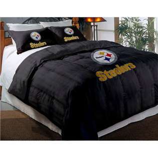   Steelers Applique Full Twin Comforter Set with Shams 