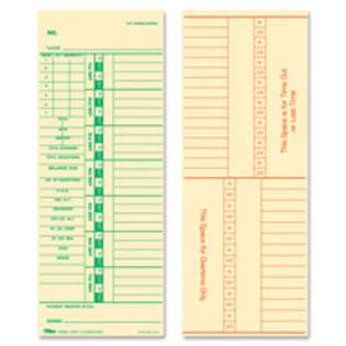 SPR Product By Tops Business Forms   Time Cards Numbered Days Pay 